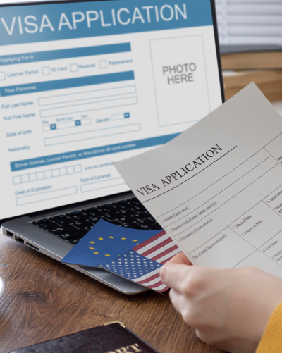 visa-application-composition-with-europe-america-flag